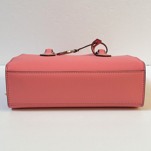 Michael Kors Sheila Small MINI Satchel Shoulder Crossbody Bag Tea Rose - Picture 10 of 15